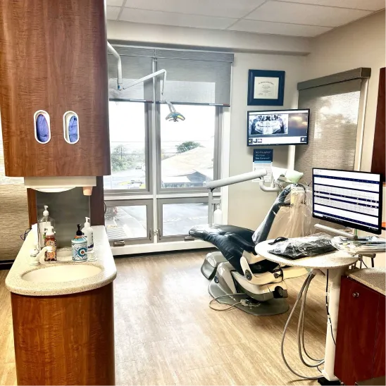 The treatment room at Tropical Smiles Dental in Kailua Kona, Hawaii
